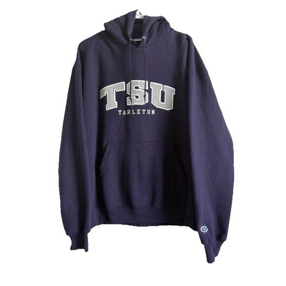 Champion Tarleton State University Purple Crewneck Hoodie Sweater Size L Unisex - Picture 1 of 10